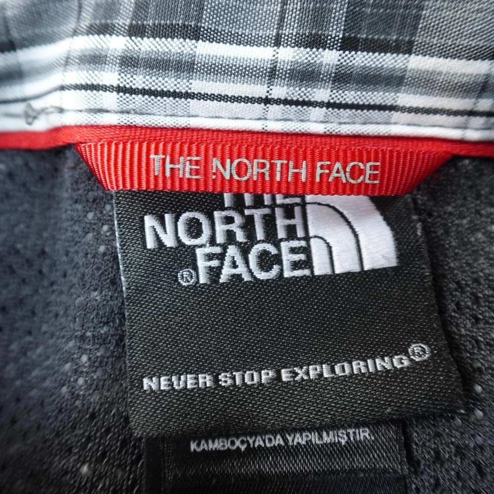 North Face Shirt Mens M Gray Performance Button Up Long Sleeve‎ Outdoor Hiking